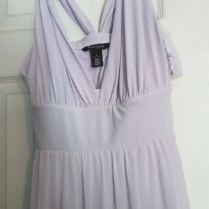 Sleeveless Long Lavender Dress